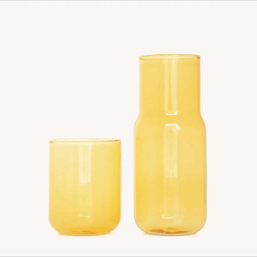 Tinted Glass Carafe, Colored, Scandi Style, Design, Decor, Gift Ideas, Summer