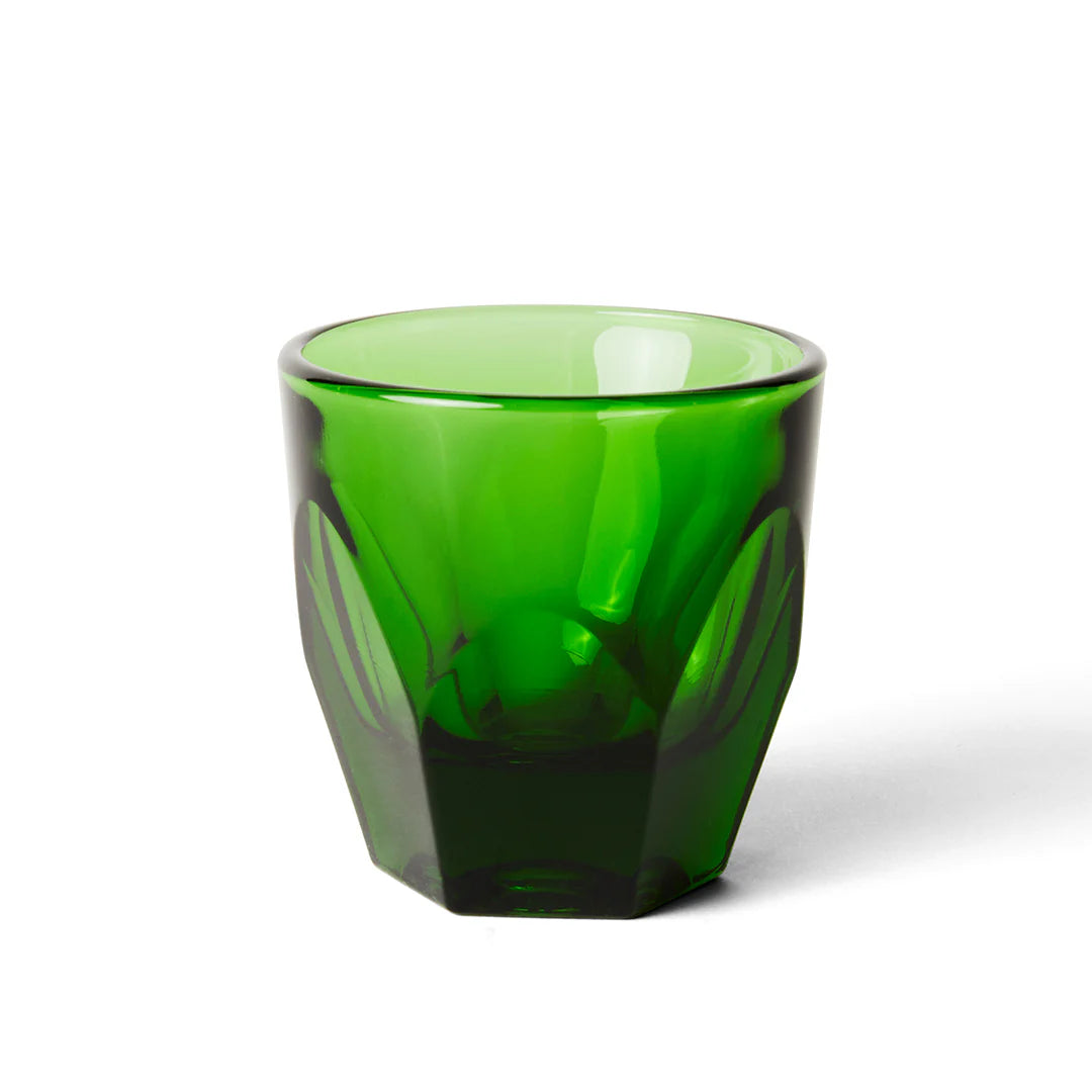 Green glass Find at Huset Shop in Venice, California. Popular coffee cupsare  great gifts too