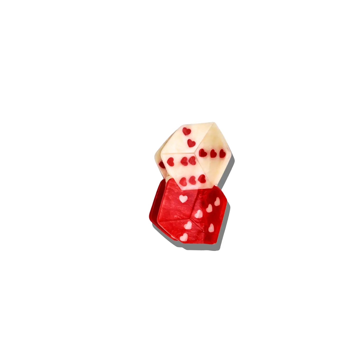 Hand Painted Claw Hairclips, Eco-Friendly, Scandi Design, Fun Hair Acessories, Dice