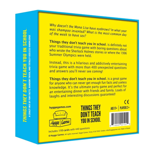 Card Game - Things They Don't Teach You in School