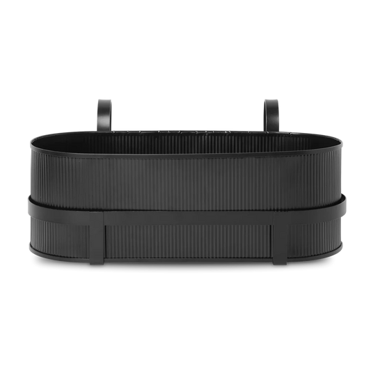 Ferm Living Bau Balcony Box, Outdoor, Gardening Box, Black