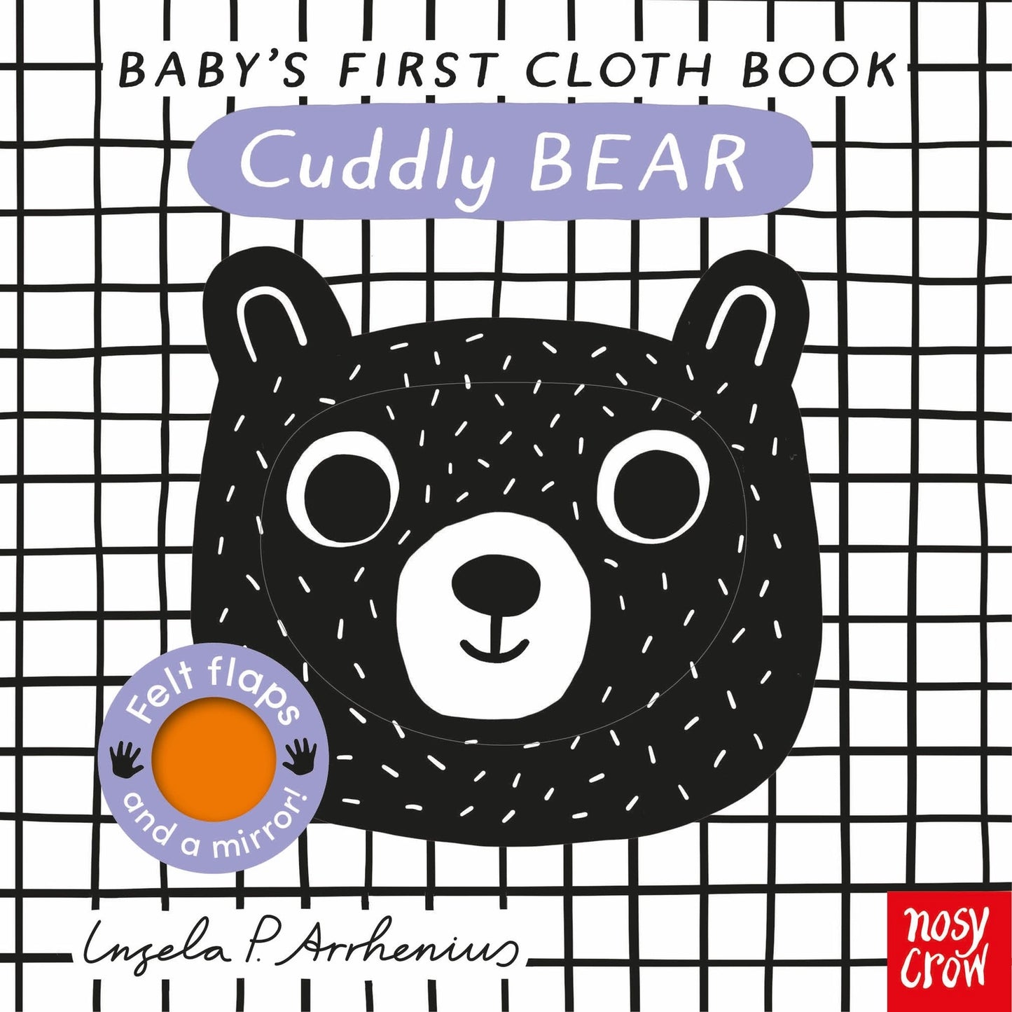 My First Cloth Book is illustrated in the first shades and colors that babies can perceive as they develop vision in the retina and optic nerve: black, white, and red. The simple and interactive text makes for an engaging read-aloud experience. With 7 different smiling characters to find, this book will also appeal to older babies who can practice image and word recognition, as well as dexterity and speech.