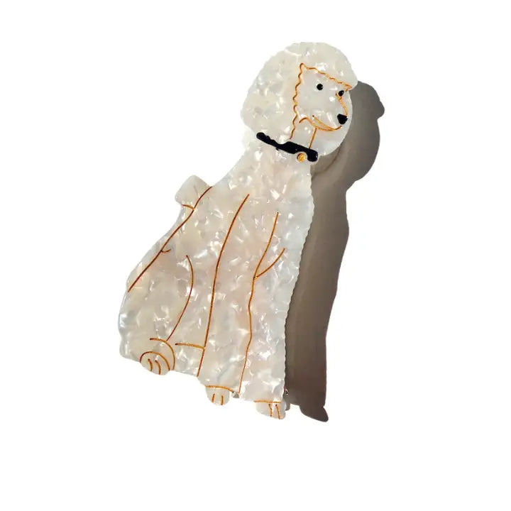 Hand Painted Claw Hairclips, Eco-Friendly, Scandi Design, Fun Hair Acessories, Poodle
