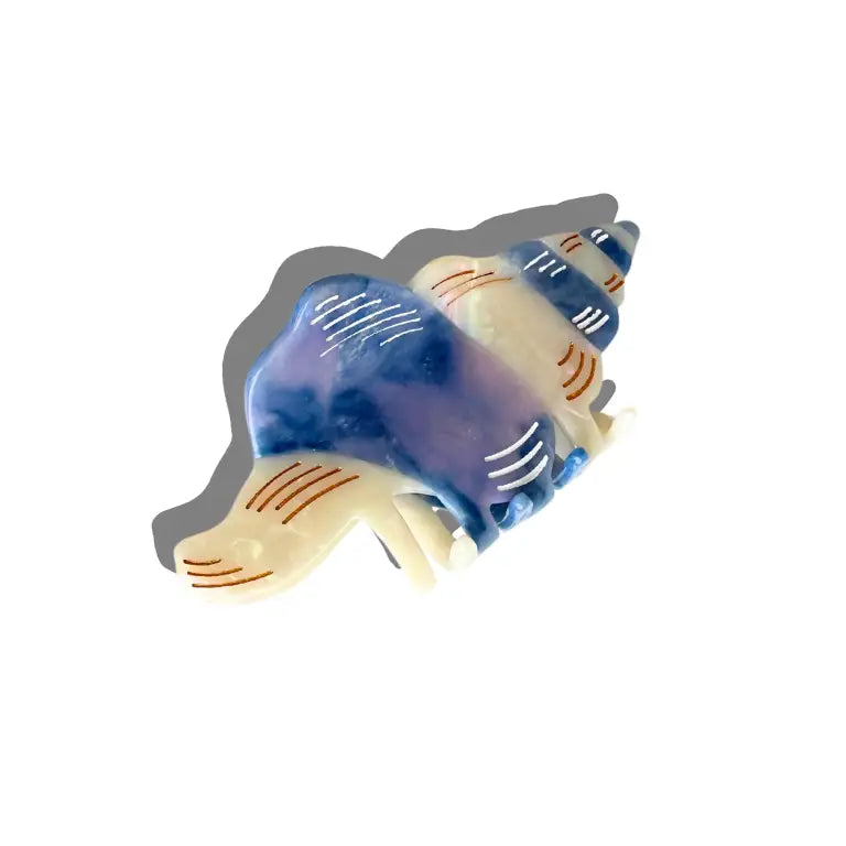 Hand Painted Claw Hairclips, Eco-Friendly, Scandi Design, Fun Hair Acessories Conch
