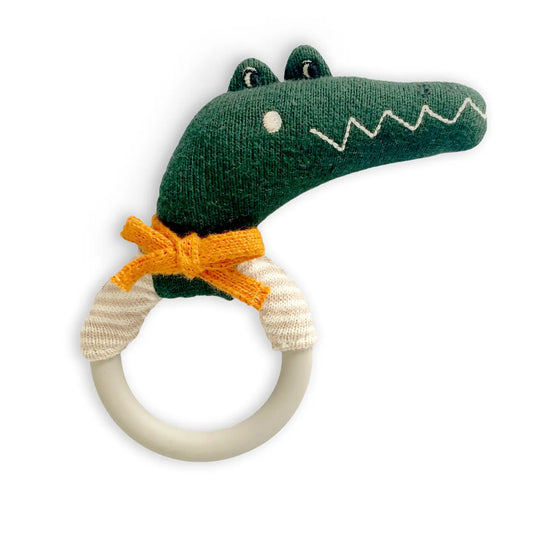 Sophie Home Cotton Knit & Silicone Teether Rattle