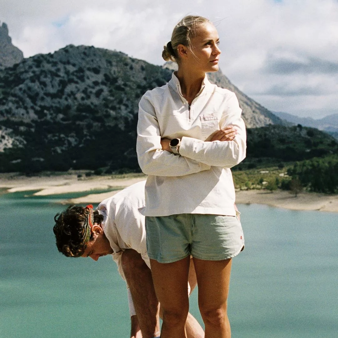 Amundsen Women's Ditch-Hiker Pullover, Sage green, hiking, adventure, outdoor, half zip