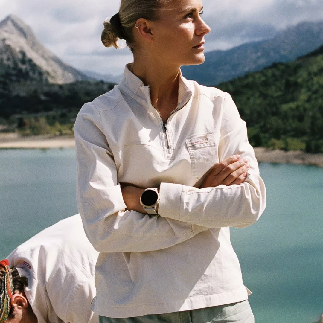 Amundsen Women's Ditch-Hiker Pullover, Sage green, hiking, adventure, outdoor, half zip