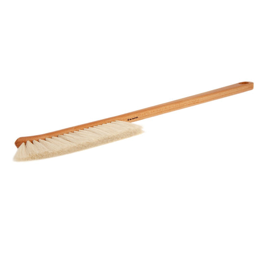 Iris Hantverk is a brand of tradition, built around the Swedish traditions of the late 19th century. Still a small company based in Stockholm, all products are made by hand, using traditional technique, by five visually impaired craftsmen. This dust brush is made of high-quality, oil-treated beech wood with goat hair bristles. Find at Huset Shop your home for Swedish goods.