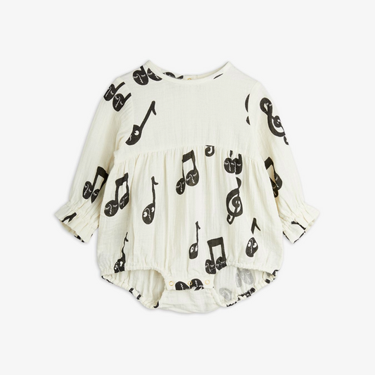 Mini Rodini Note Muslin Bodysuit