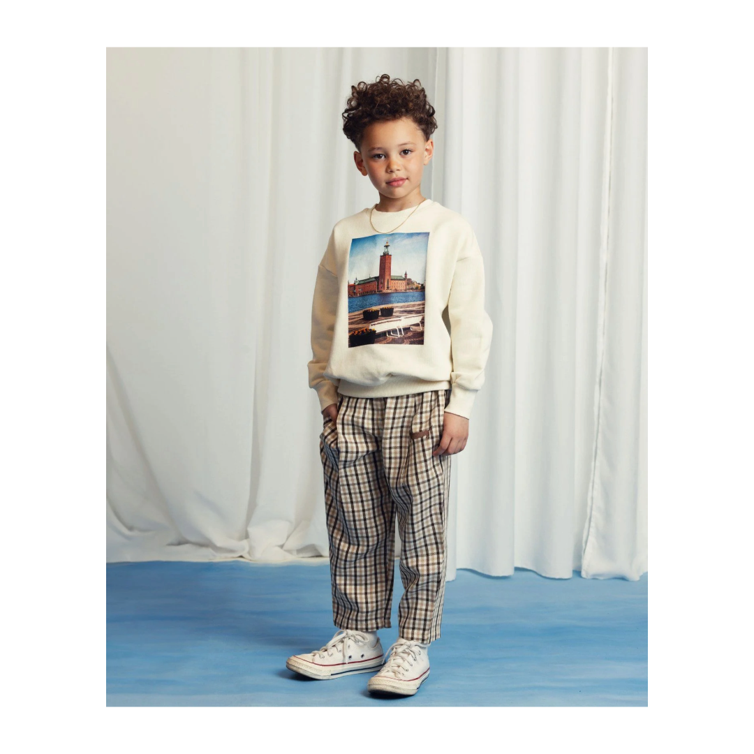 Mini Rodini Gingham Woven Trousers