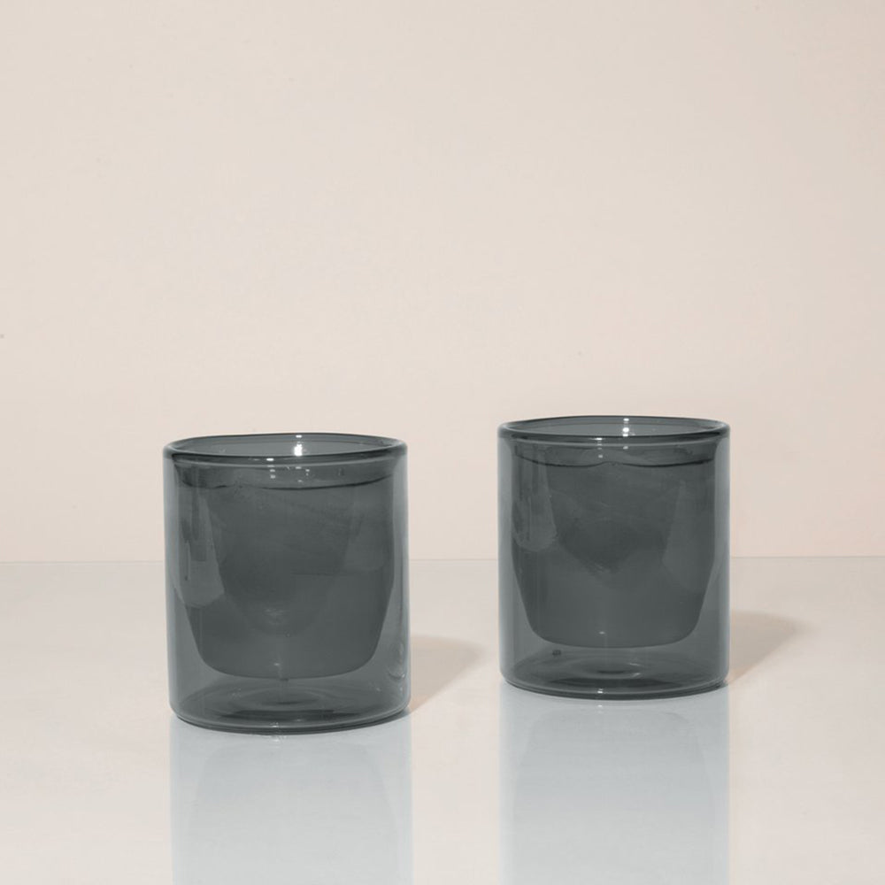 Yield Double-Wall Glasses - Set of 2, Hot Cold Glass, Modern Scandinavian Design Huset