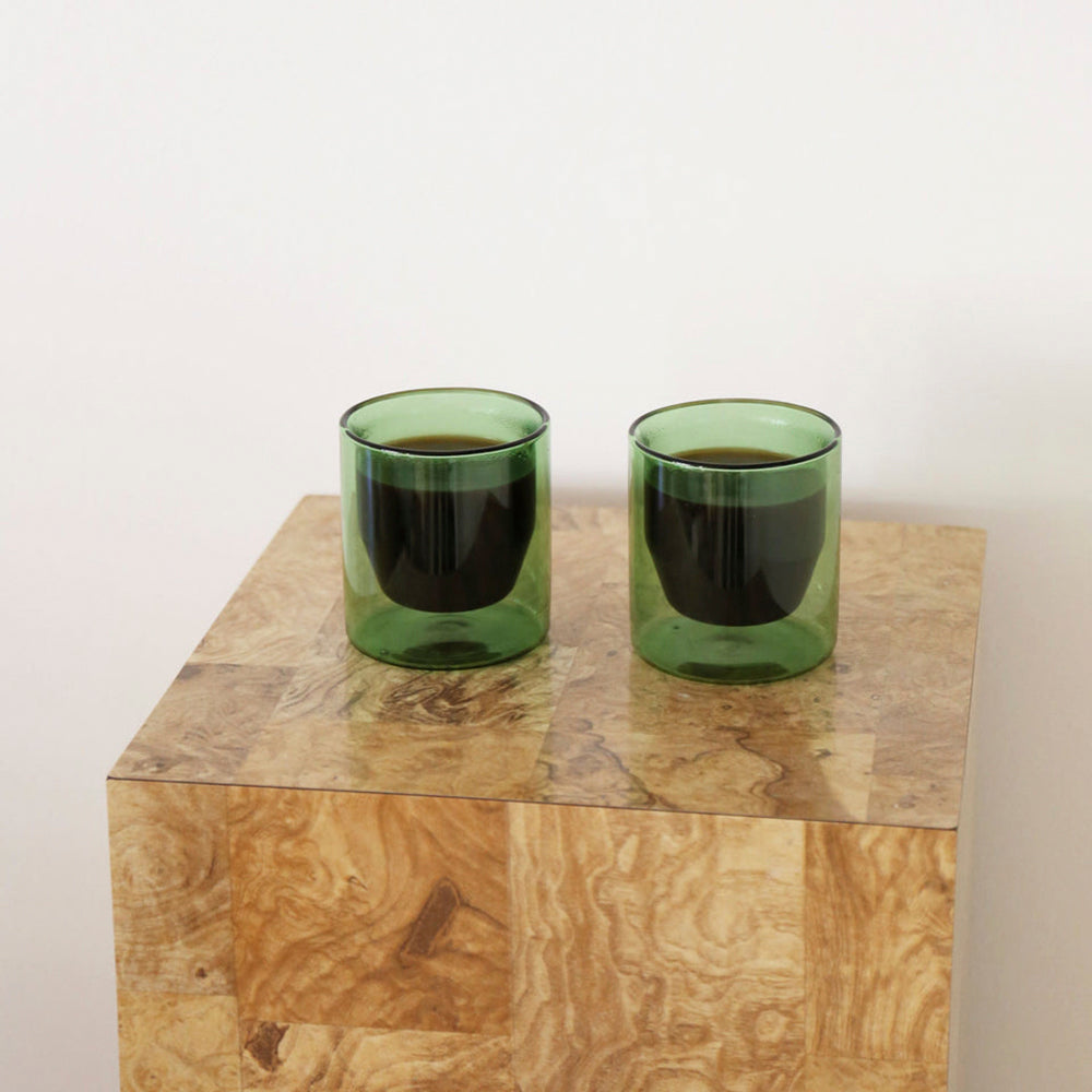Yield Double-Wall Glasses - Set of 2, Hot Cold Glass, Modern Scandinavian Design Huset