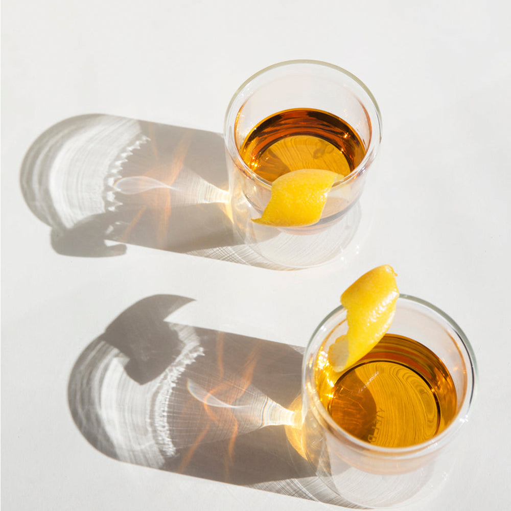 Yield Double-Wall Glasses - Set of 2, Hot Cold Glass, Modern Scandinavian Design Huset
