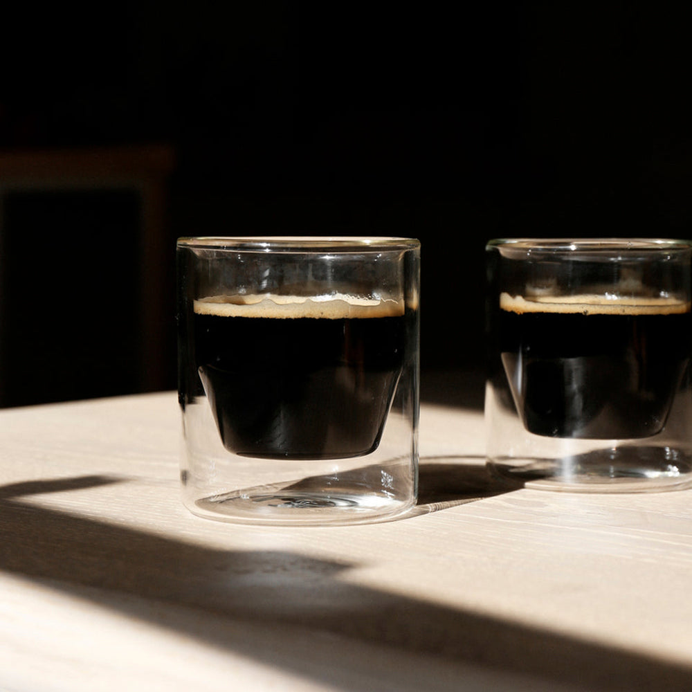 Yield Double-Wall Glasses - Set of 2, Hot Cold Glass, Modern Scandinavian Design Huset