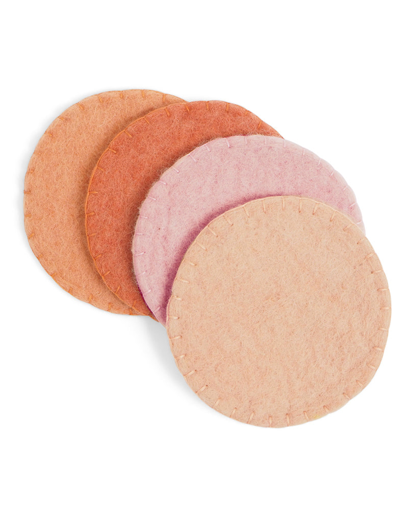 Aveva Wool Coasters - 4 Pack
