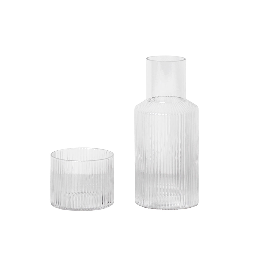 Ferm Living Ripple Carafe Set Small, Ferm Living, Huset | Modern Scandinavian Design