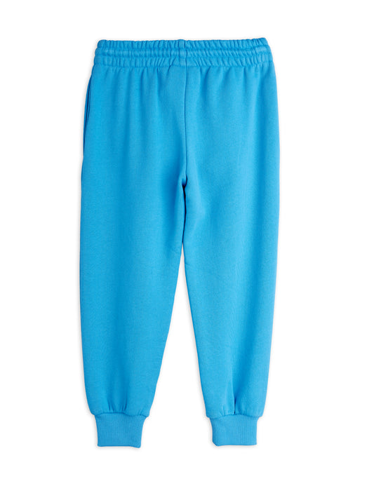 Blue sweatpants on a white background