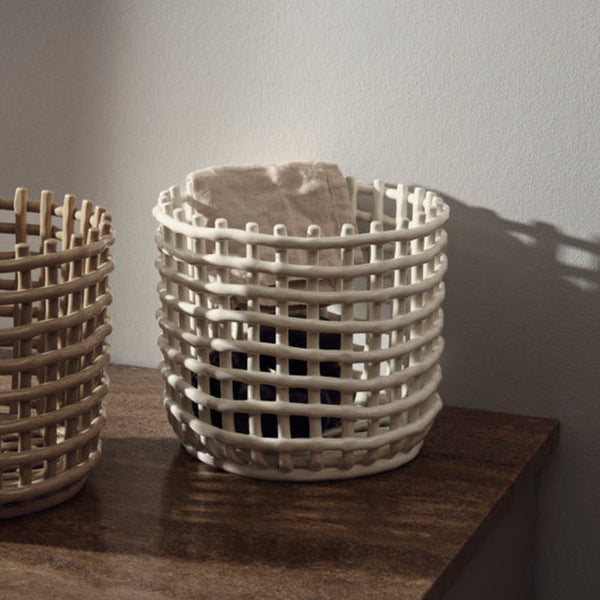 Ferm Living Ceramic Basket Large