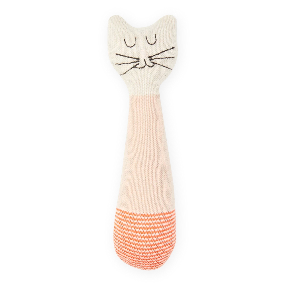 Sophie Home Baby Rattles Animals Cat Pink