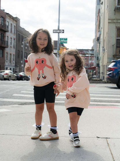 Mini Rodini Heart In Shoes Sweatshirt