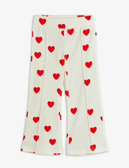 Mini Rodini Hearts Aop Velour Trousers