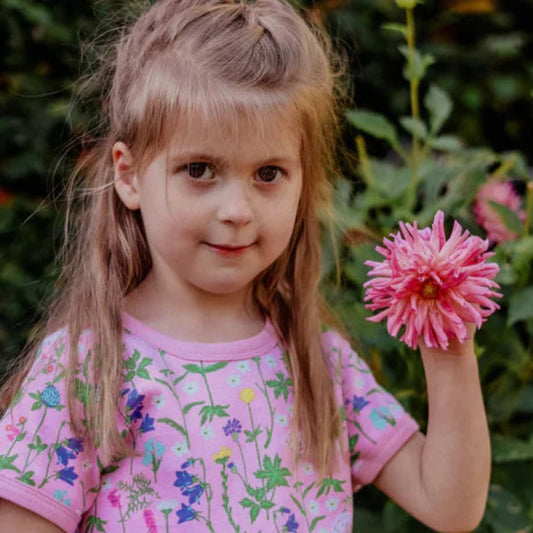 DUNS Sweden Short Sleeve Top Wild Flowers