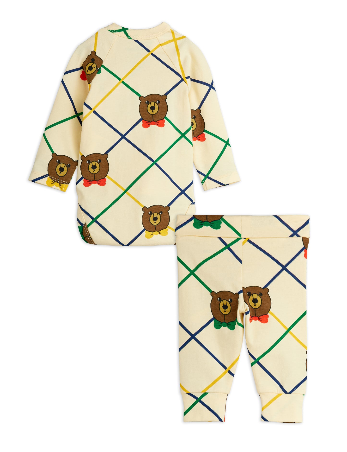 Mini Rodini Bear Check Baby Set