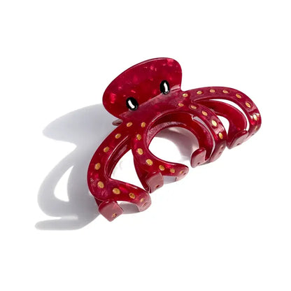 Hand Painted Claw Hairclips, Eco-Friendly, Scandi Design, Fun Hair Acessories, Octopus