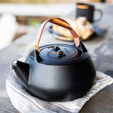 Enamel Lined Cast Iron Teapot 3
