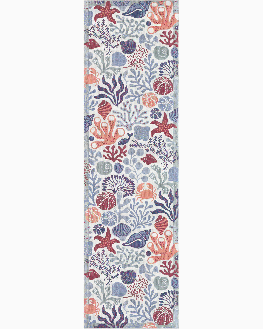 Arielle table runner shell ocean crab 