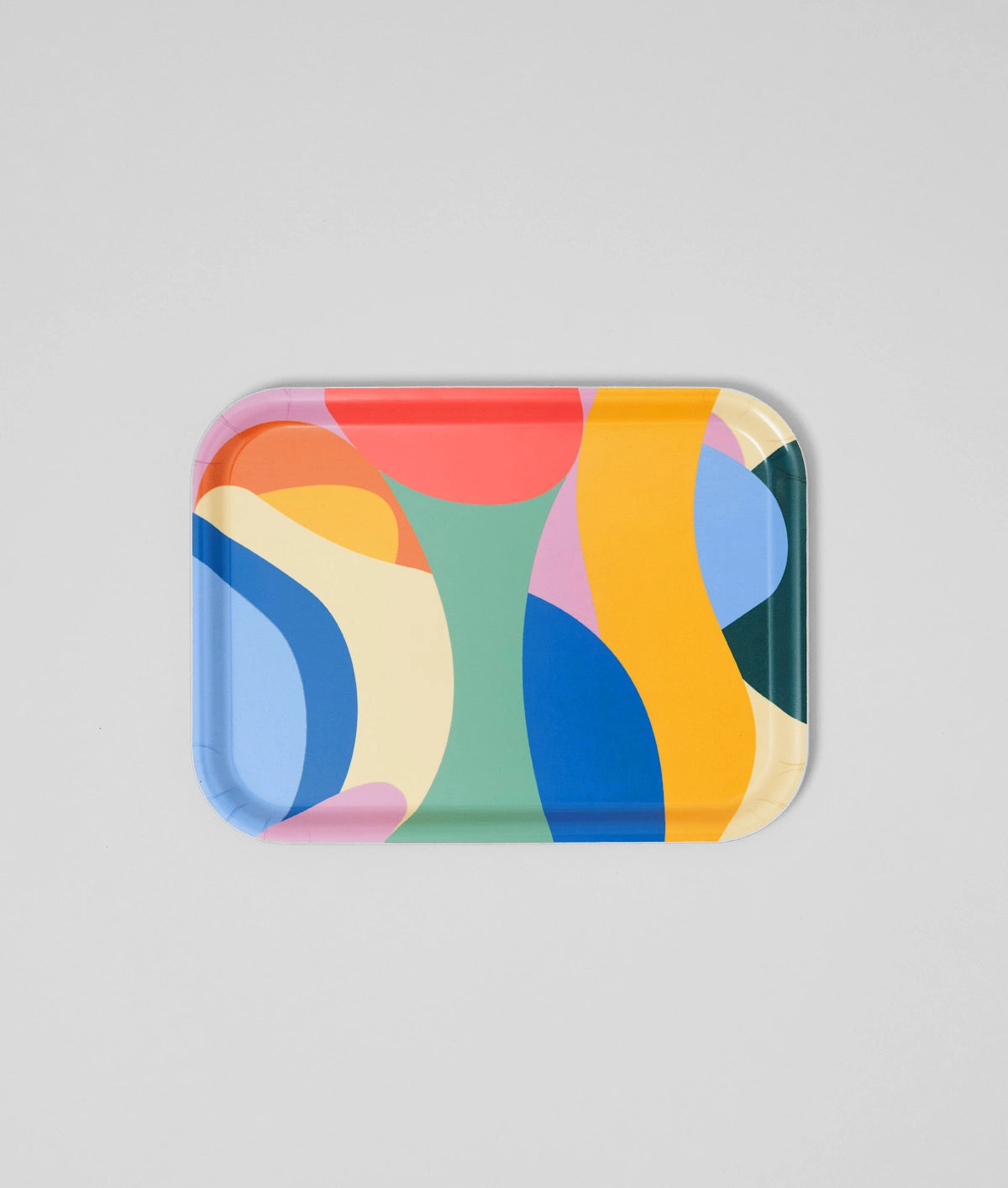 Abstract Rectangle Birch Serving Tray
