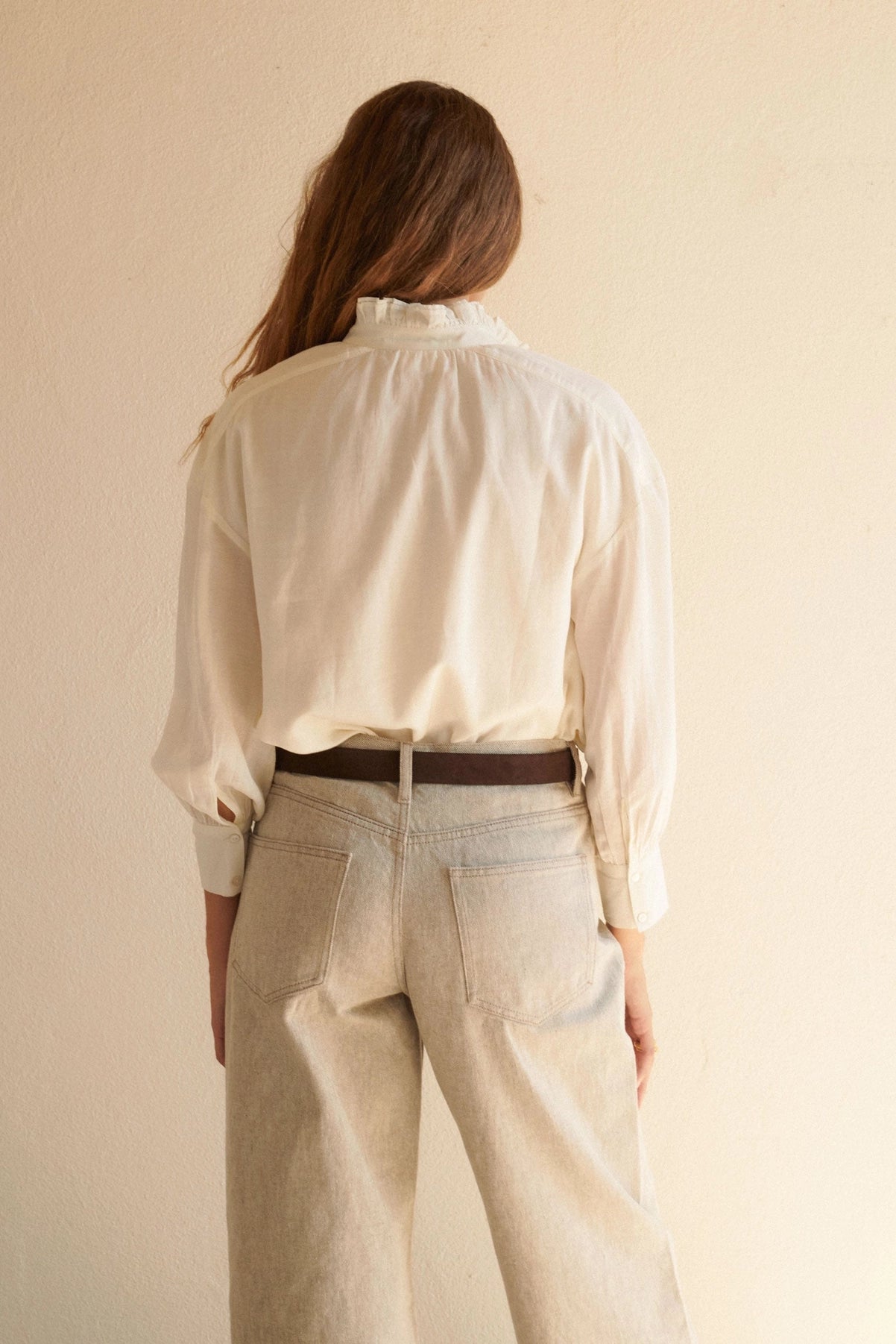 Bohemian and Casual White Lace Blouse perfect and airy for summer and springtime or vacations. 