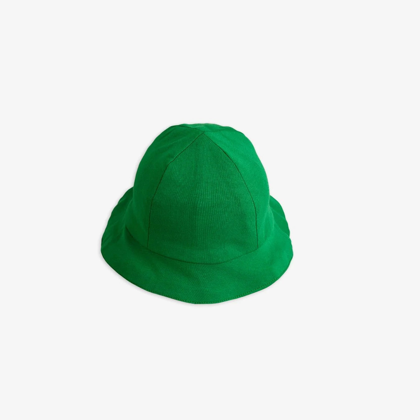 Green bucket hat on a white background