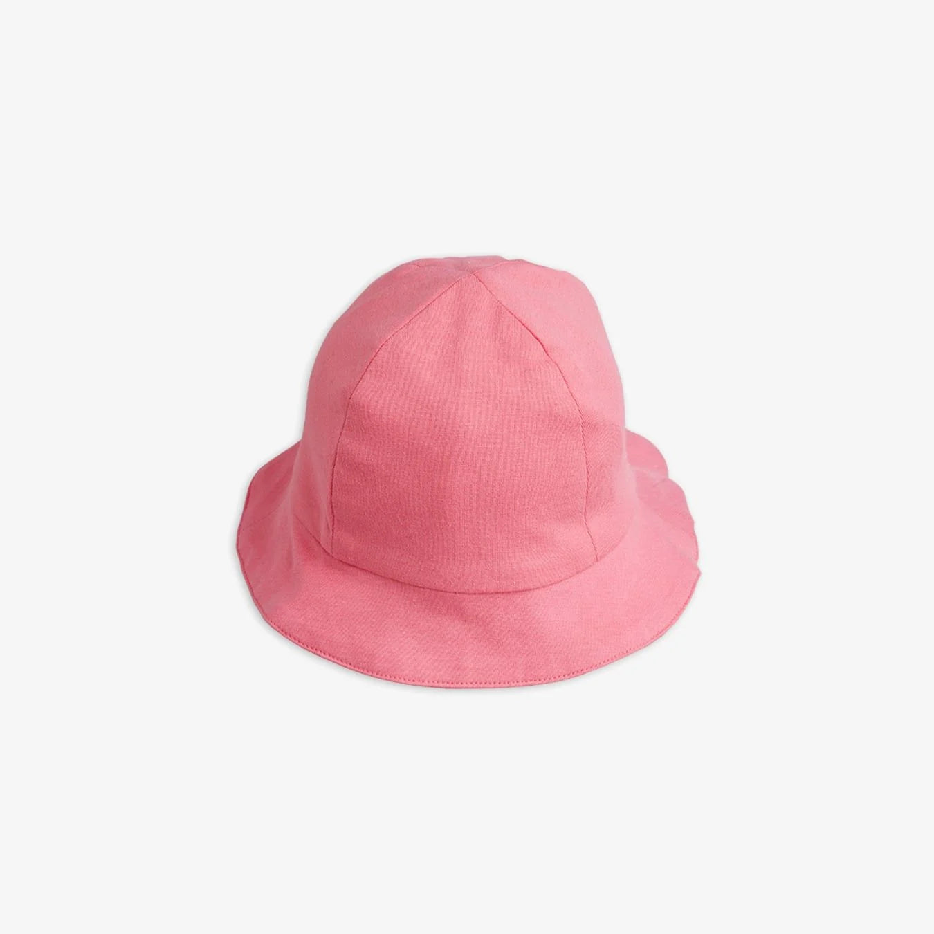 Pink bucket hat on a white background