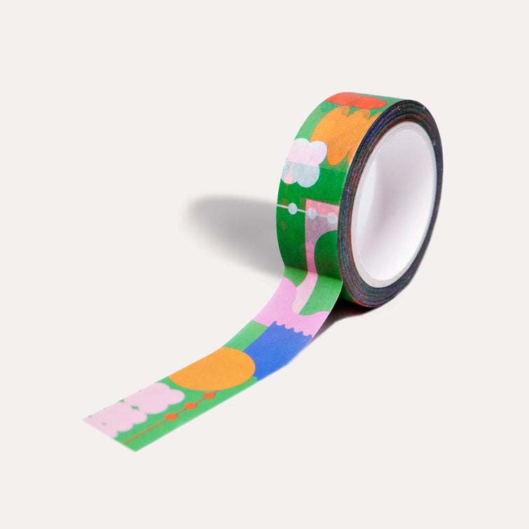 Great for: stationery shops, gift stores, design-led boutiques, or anyone looking for colourful impulse buys that make people smile.

washi tape, 90s stationery, graphic print tape, design led stationery, colourful tape, fun desk accessories, recyclable stationery, plastic free tape, patterned tape, stationery gift, back to school, junk journal, bullet journal, bujo, grad gift