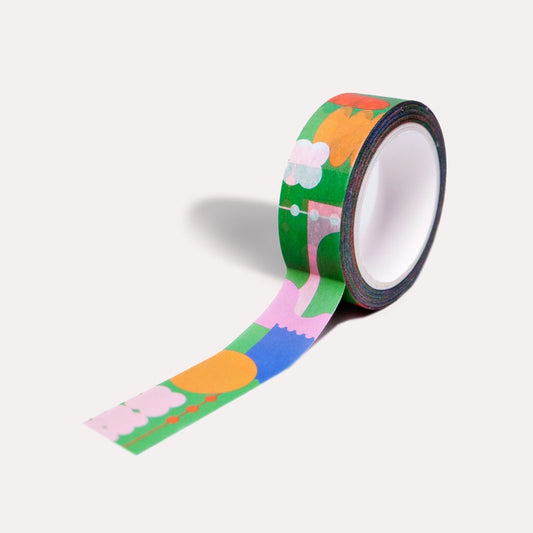 Great for: stationery shops, gift stores, design-led boutiques, or anyone looking for colourful impulse buys that make people smile.

washi tape, 90s stationery, graphic print tape, design led stationery, colourful tape, fun desk accessories, recyclable stationery, plastic free tape, patterned tape, stationery gift, back to school, junk journal, bullet journal, bujo, grad gift