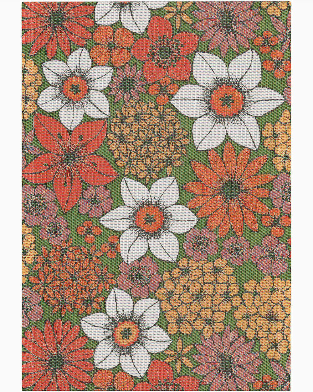 floral ekelund tea towel april 