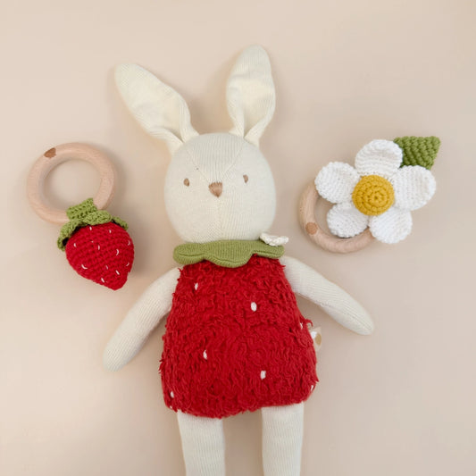 Strawberry Cotton Teether