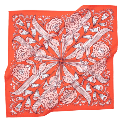 Bandanas that have gorgeous color schemes with fun decorative floral elements that will look great on an person. Bandanas are incredibly versatile for styling and these are 100% cotton. Find these at Huset Shop on Abbot Kinney in Venice Beach California a scandinavian store for everything you want to shop.