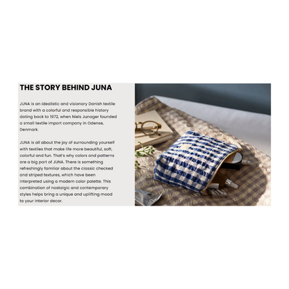 Bæk&Bølge Barbara Lounge Pants, Danish Interior Design, Gingham, Blue, Green, Gray, Soft, Lightweight, 100% organic cotton, Stylish loungewear that takes you from indoor to outdoor and day to night. Make of 100% cotton these danish fashion pieces will feel amazing and make your hot days cooler.