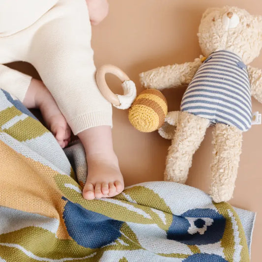 Baby Blanket and Teether Set