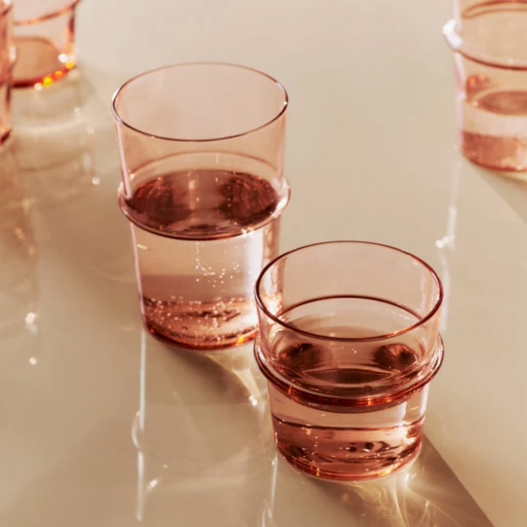 Ferm Living Boya Tall Glasses - Set of 2 Mauve