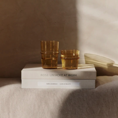 Ferm Living Boya Tall Glasses - Set of 2 Yellow