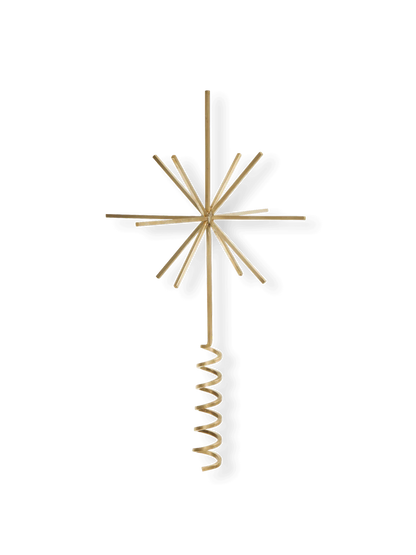 Brass Christmas Tree Top Star