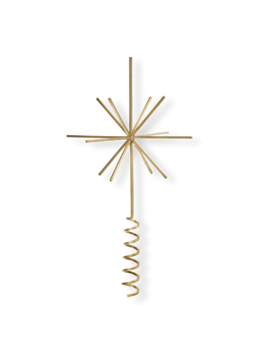Brass Christmas Tree Top Star