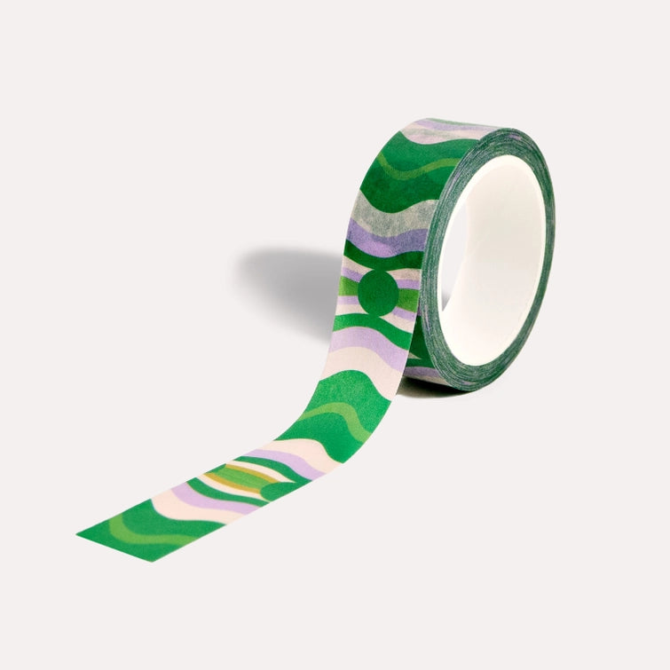 
Great for: stationery shops, gift stores, design-led boutiques, or anyone looking for colourful impulse buys that make people smile.

washi tape, 90s stationery, graphic print tape, design led stationery, colourful tape, fun desk accessories, recyclable stationery, plastic free tape, patterned tape, stationery gift, back to school, junk journal, bullet journal, bujo, grad gift