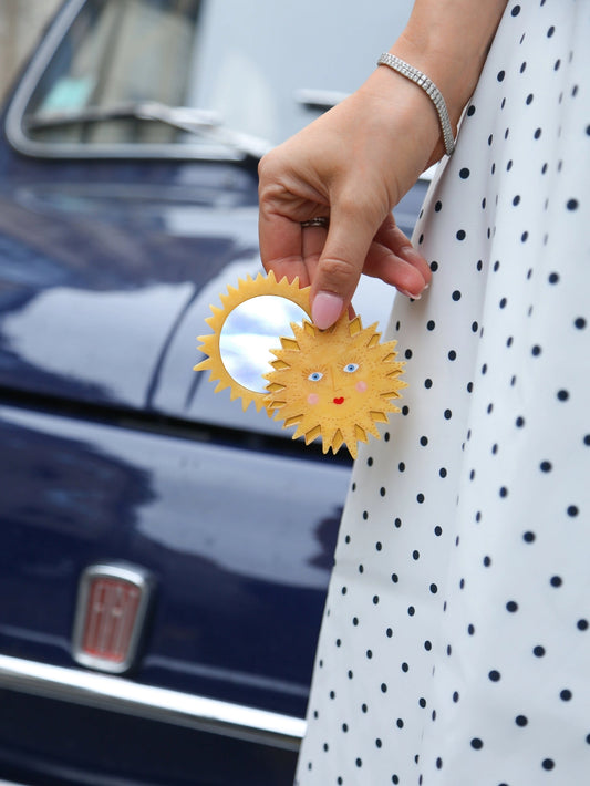 Hand-Painted Compact Mirror - Huset | Your house for modern Scandinavian living