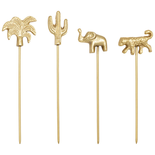 Oasis Gold Cheese Pick Set
