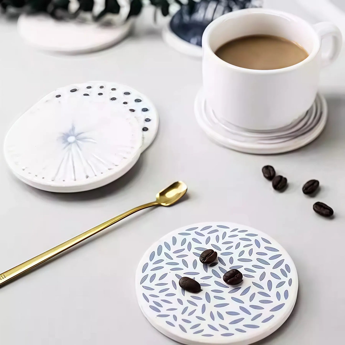 Absorbent Diatomite Coasters