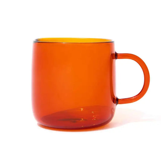 Colorful 12oz Borosilicate Glass Mug